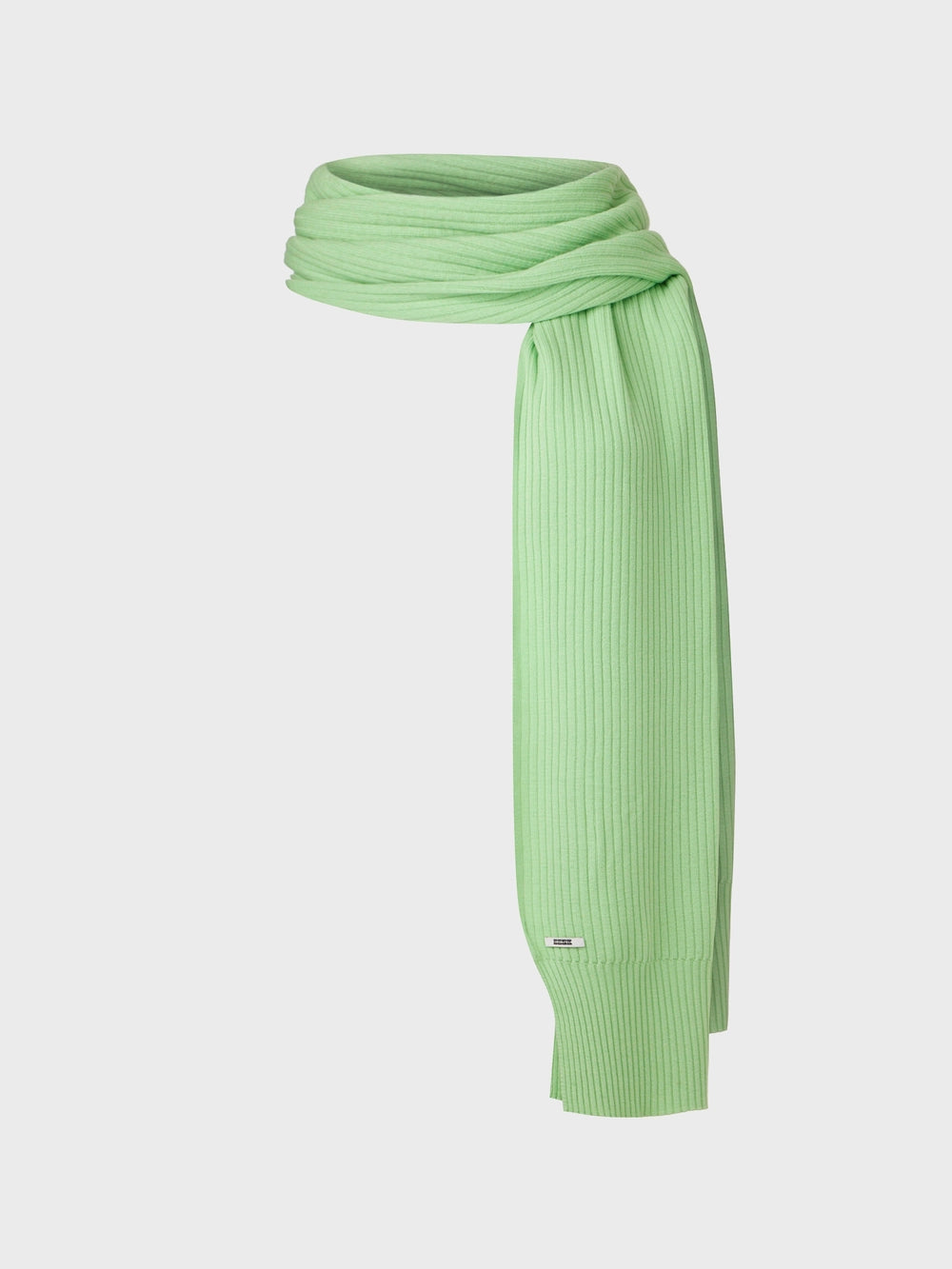 EENK Logo Label Rib Muffler - Green