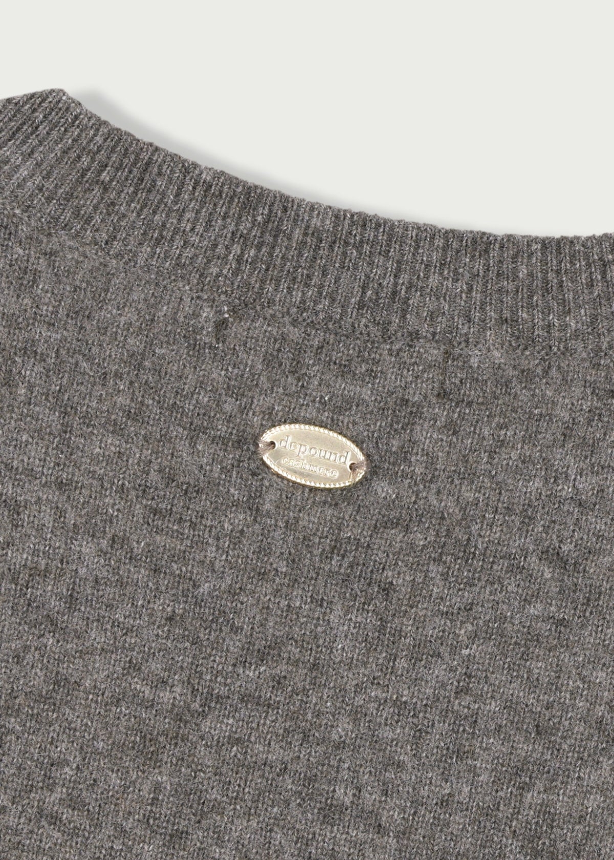 Depound 30% cashmere round pullover - brown