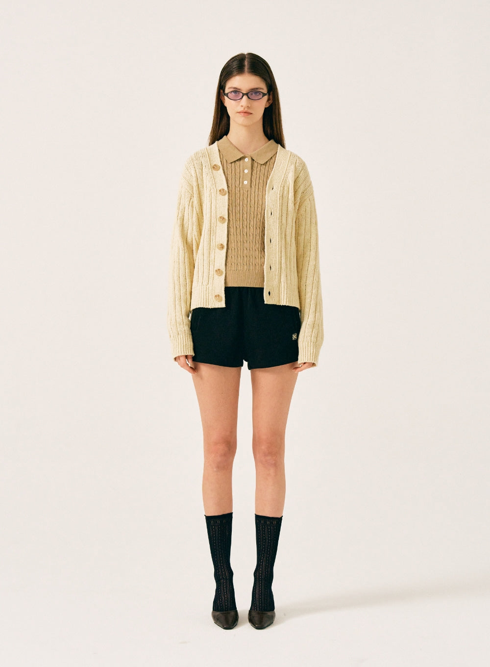 [satur] (W) Lawton All Day Track Shorts - Caviar Black