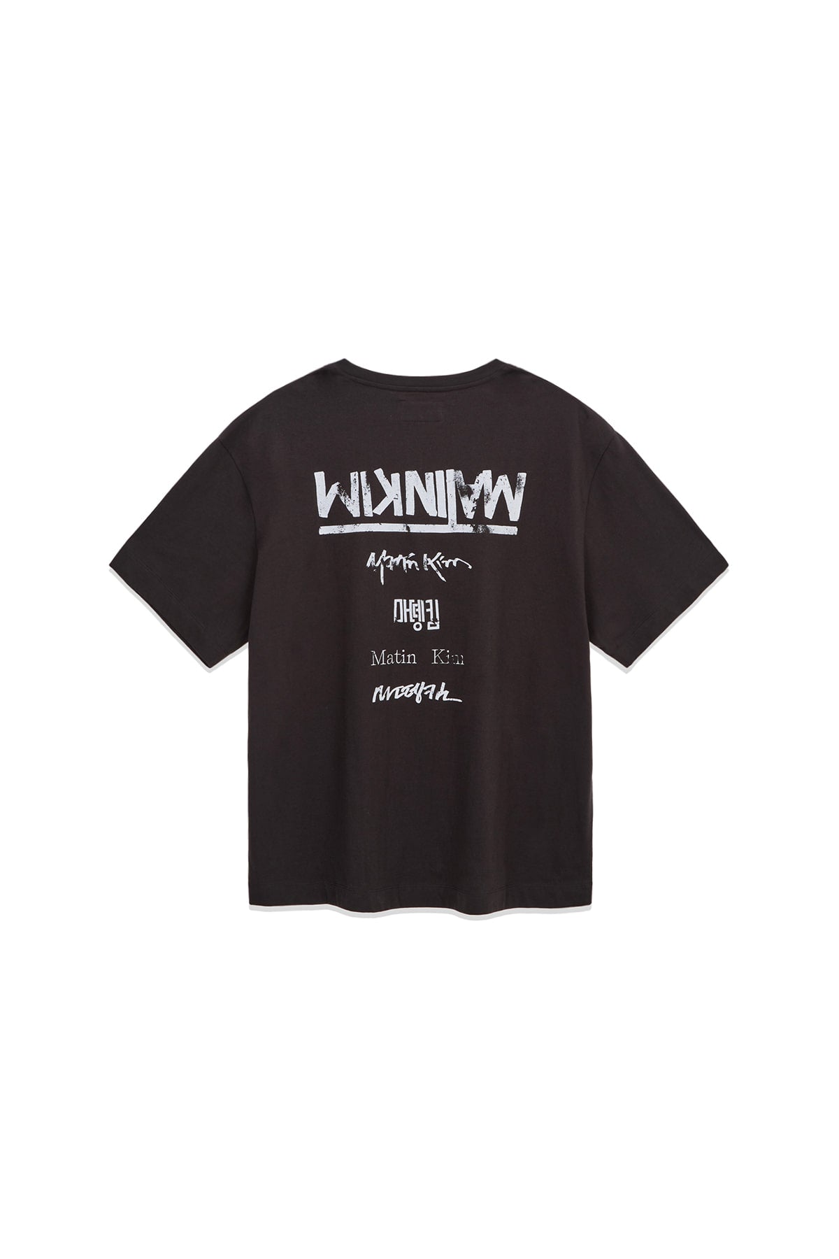 [matinkim] HANGEUL LOGO BIG ARCHIVE TOP IN DARK GREY