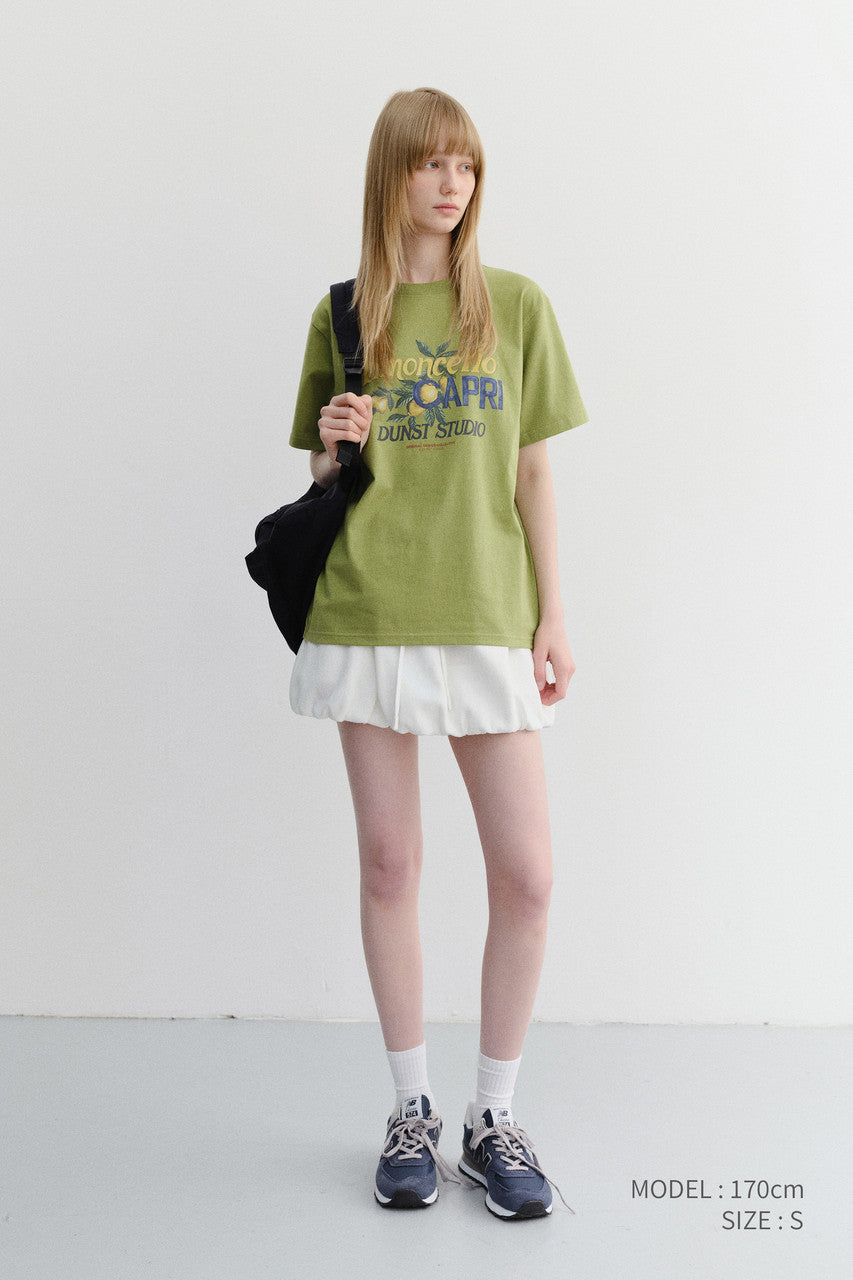 Dunst Unisex Limoncello T-Shirt Olive Green