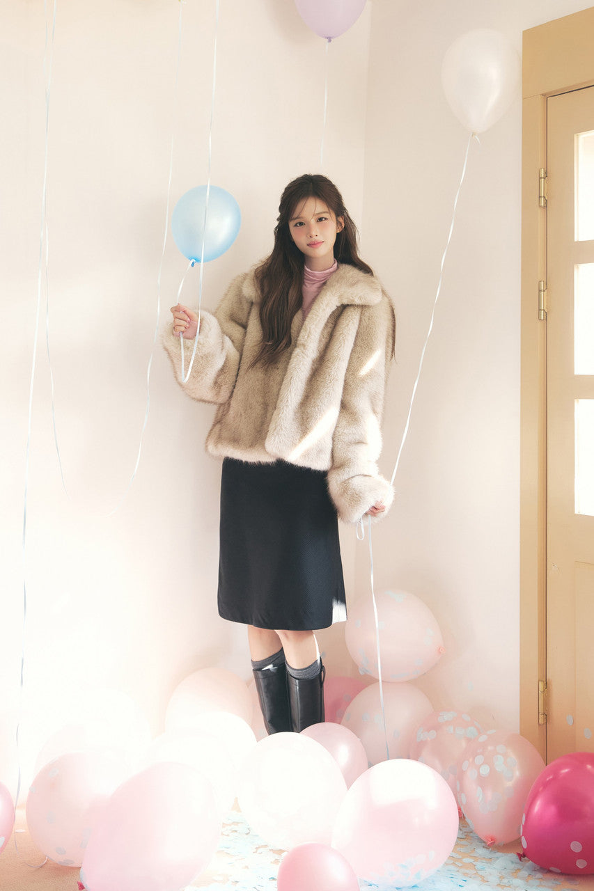 Dunst Essential Roll Neck Top Soft Pink