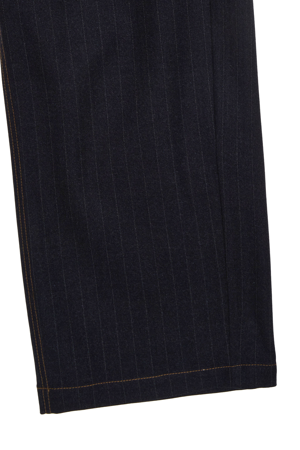 [matinkim] DENIM LIKE STRIPE WIDE PANTS IN NAVY