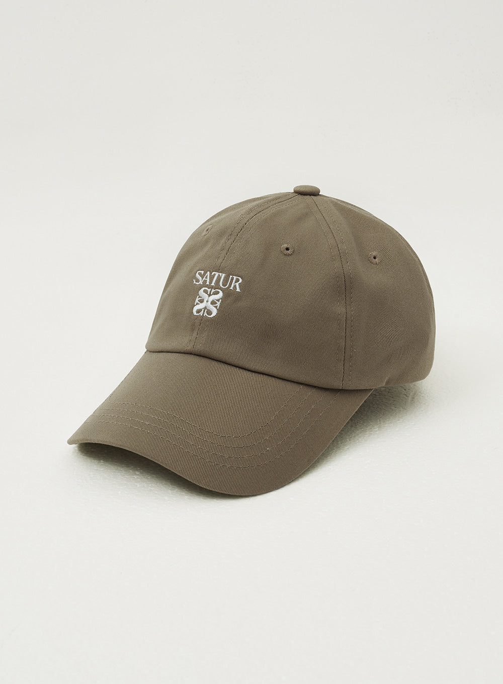 [satur] Classic Logo Ball Cap - Beige