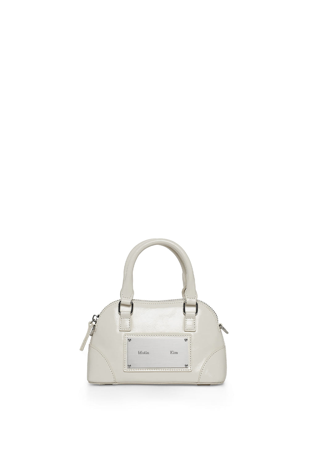Matinkim Curve Zip Mini Bag IN Light Grey