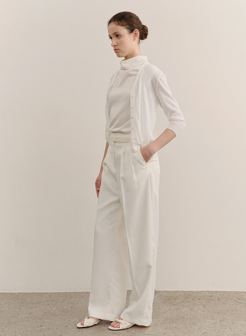 Kindersalmon Selia Gurkha Pants Seashell