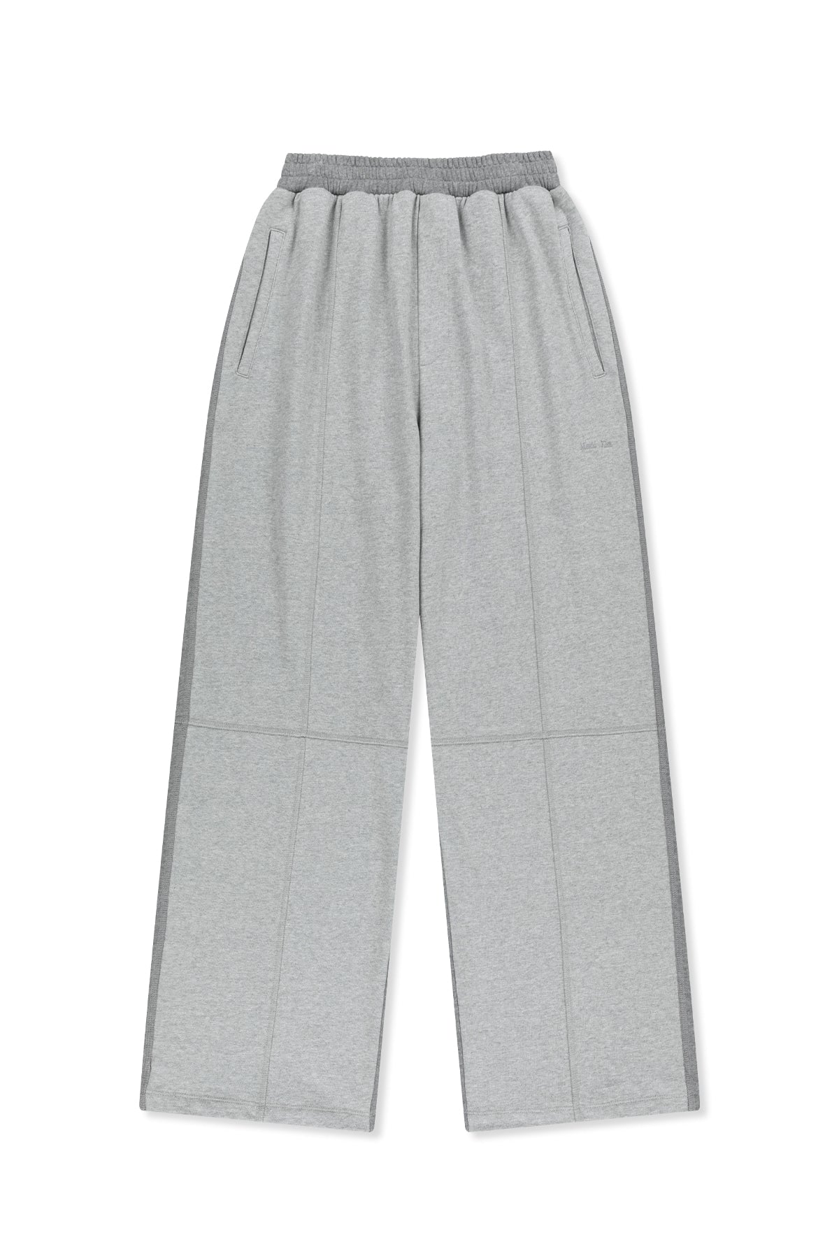 Matinkim Colorblock Cut Seam Sweatpants IN Grey