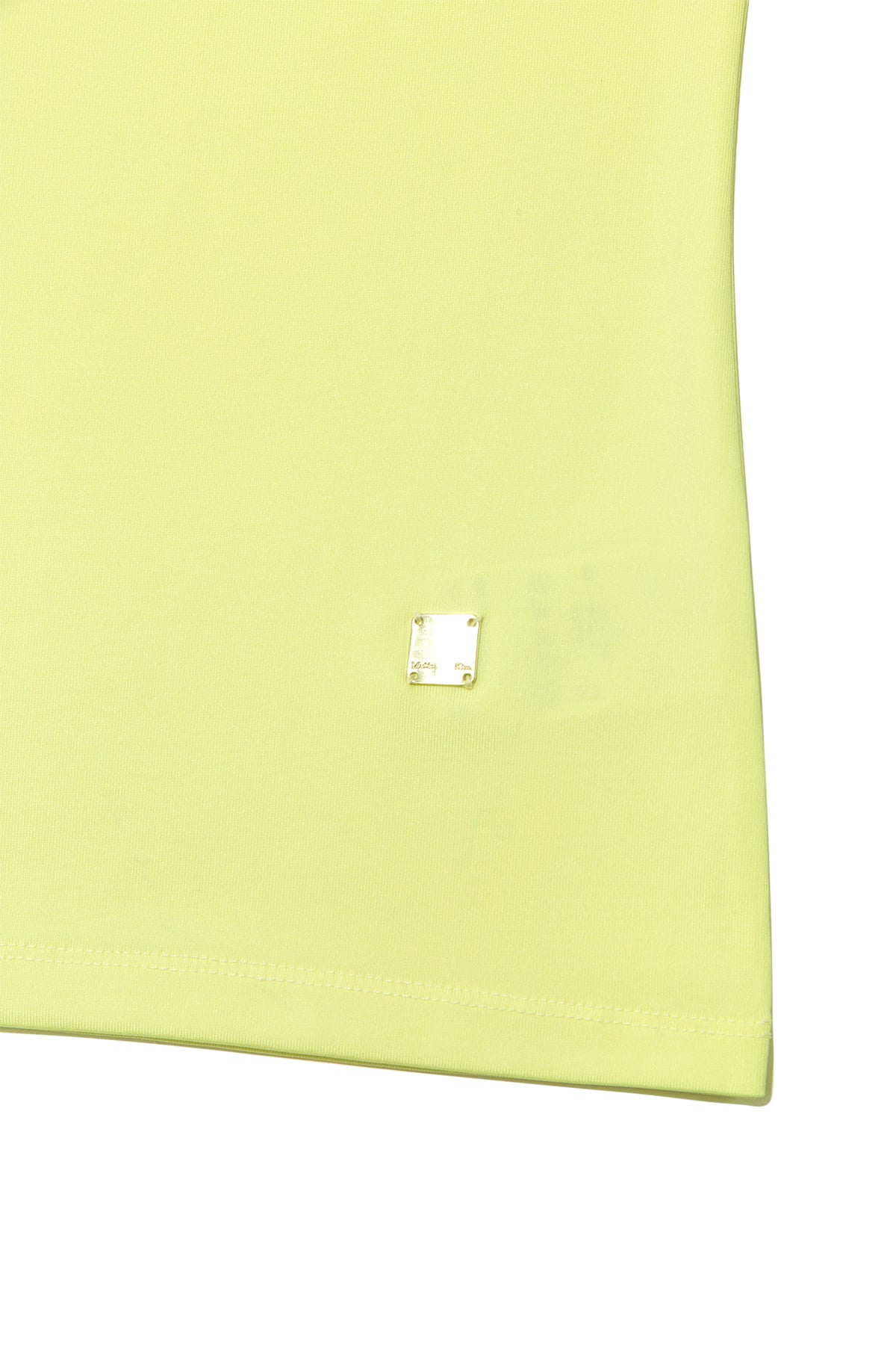 [matinkim] STRING HALTER NECK TANK TOP IN LIGHT YELLOW