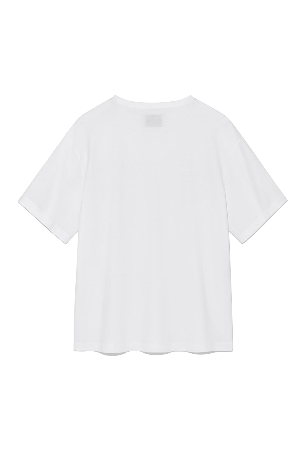 [matinkim] HALF TEXT LOGO TOP FOR MEN IN WHITE