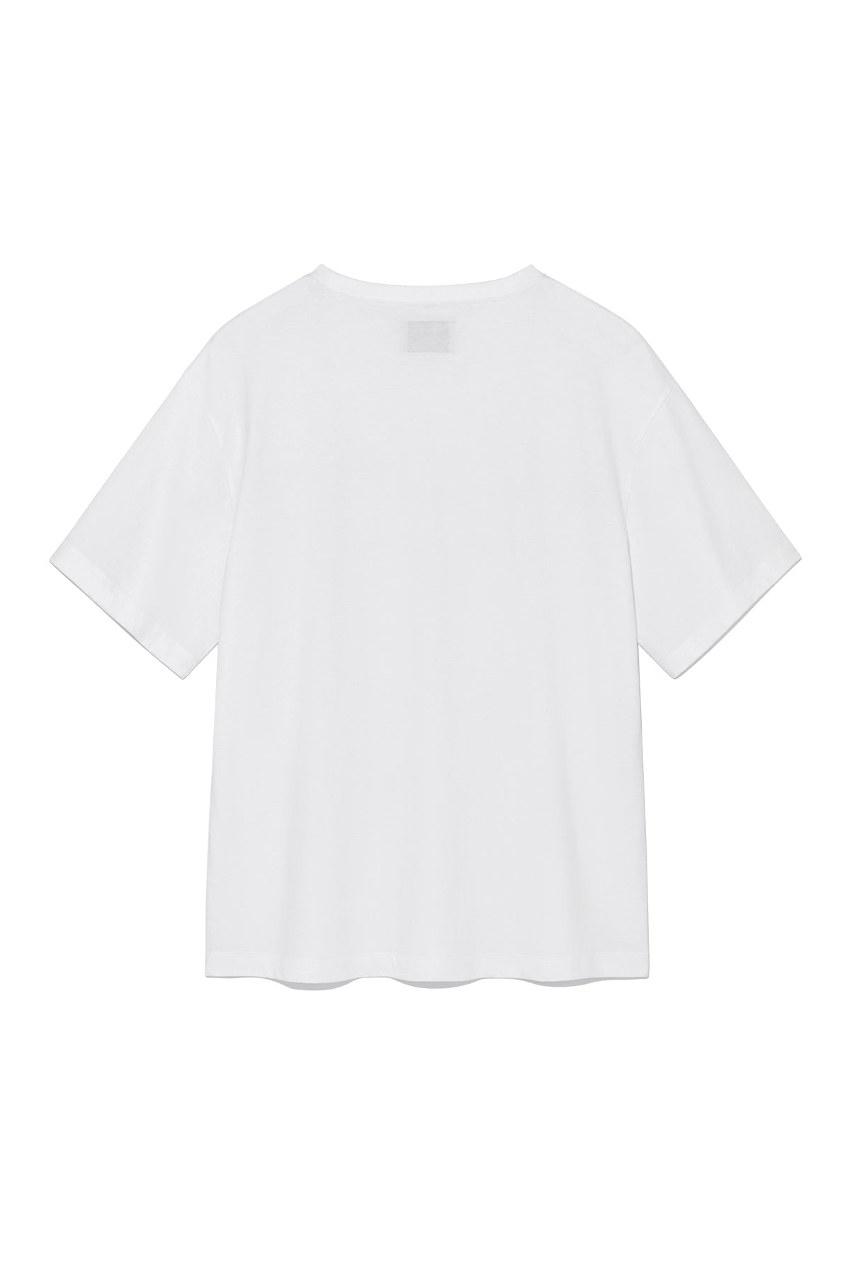 [matinkim] HALF TEXT LOGO TOP FOR MEN IN WHITE