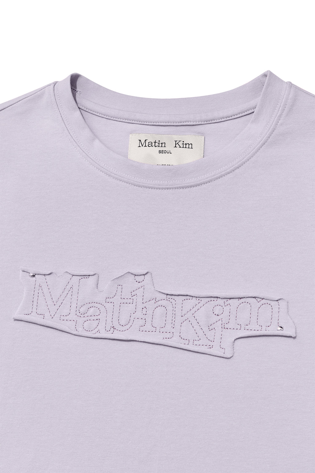 Matinkim Applique Logo Patch Top IN Lilac