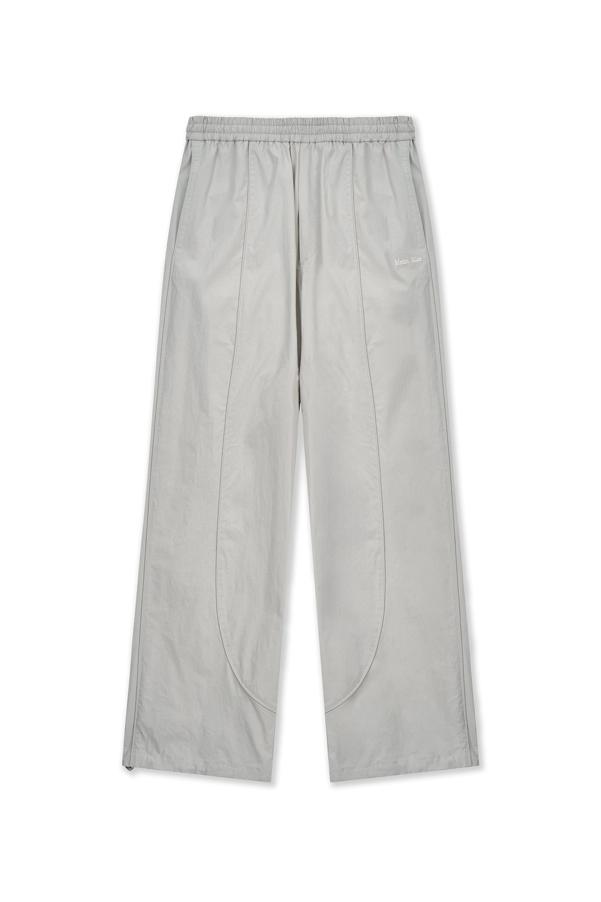 [matinkim] MULTI PANEL WIDE PANTS IN LIGHT GREY