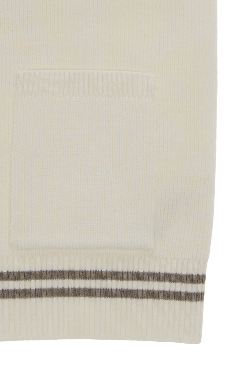 [matinkim] HOODY LOGO KNIT VEST FOR WOMEN IN IVORY