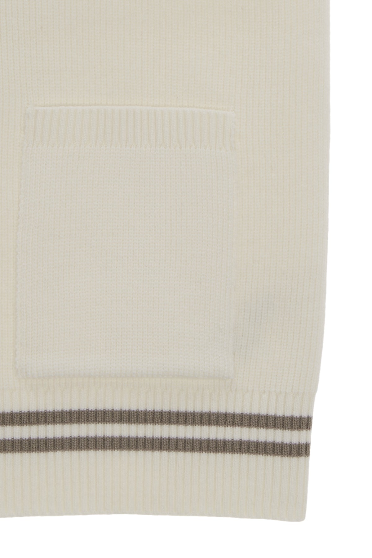 [matinkim] HOODY LOGO KNIT VEST FOR WOMEN IN IVORY