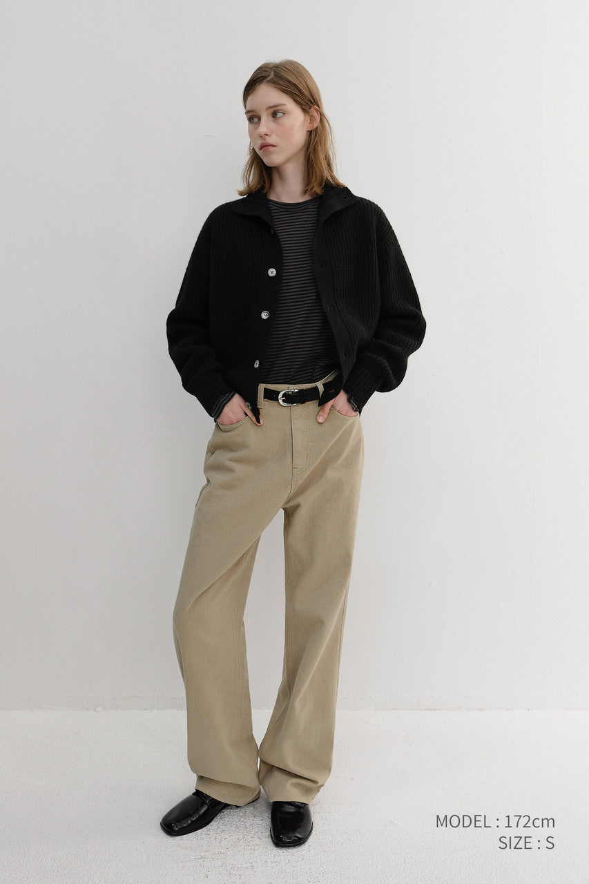 Dunst Brushed Straight Jeans Beige