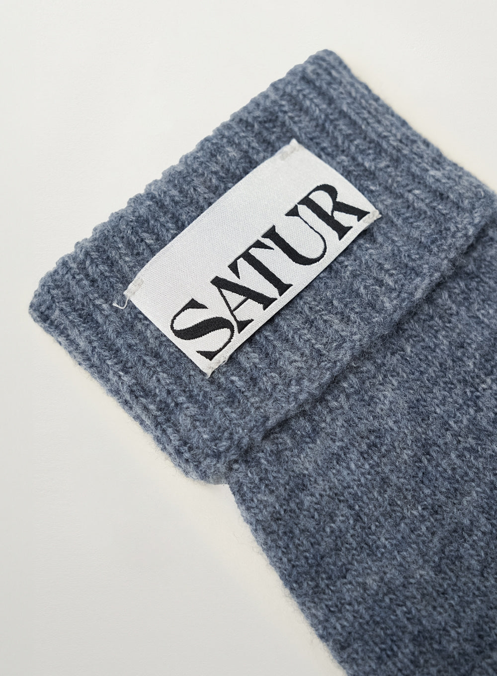 [satur] Basic Knit Glove - Deep Blue