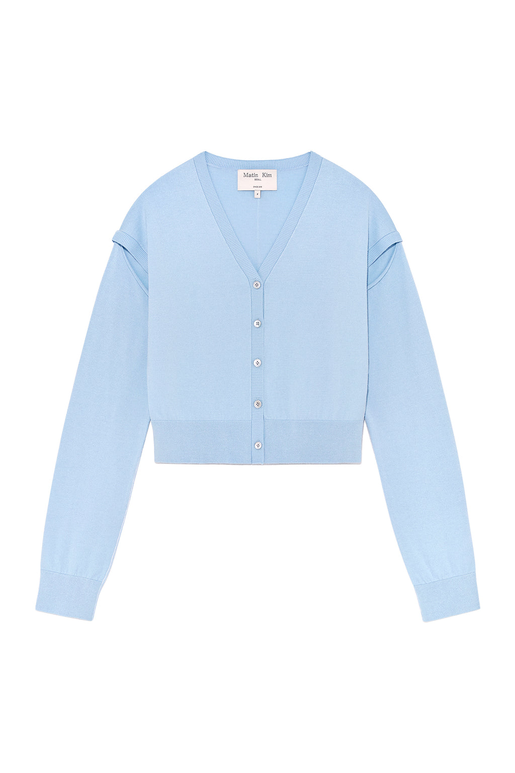 Matinkim Slit Detail Button Cardigan IN Light Blue