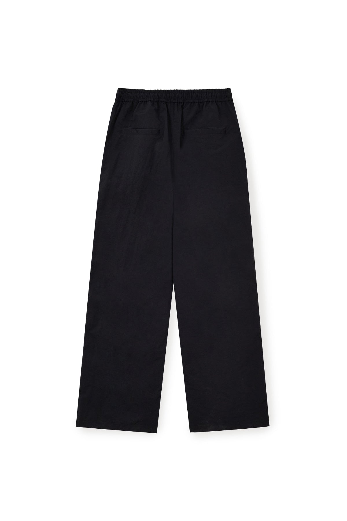 [matinkim] SIDE LOGO WIDE TRACK PANTS IN BLACK
