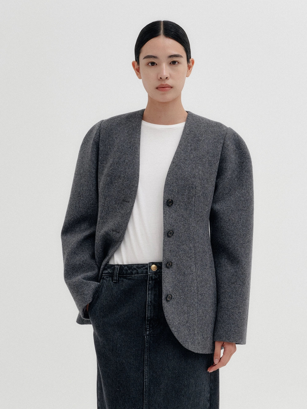 EENK Hourglass Jacket - Melange Gray