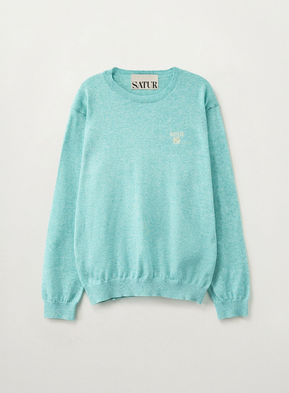 [SATUR] Loren Linen Blend Knit - Sky Blue
