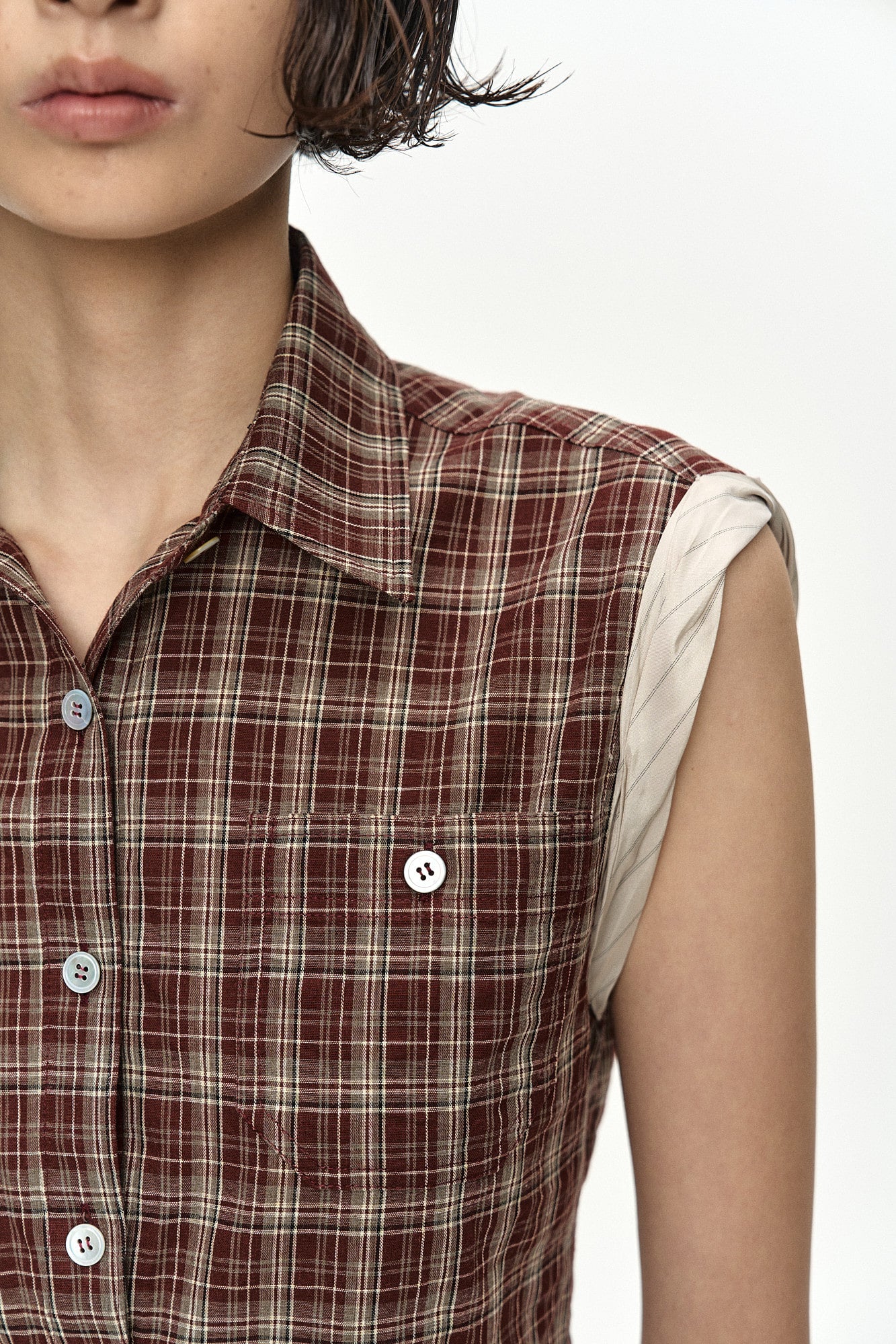 Andersson Bell Check Sleeveless Shirt