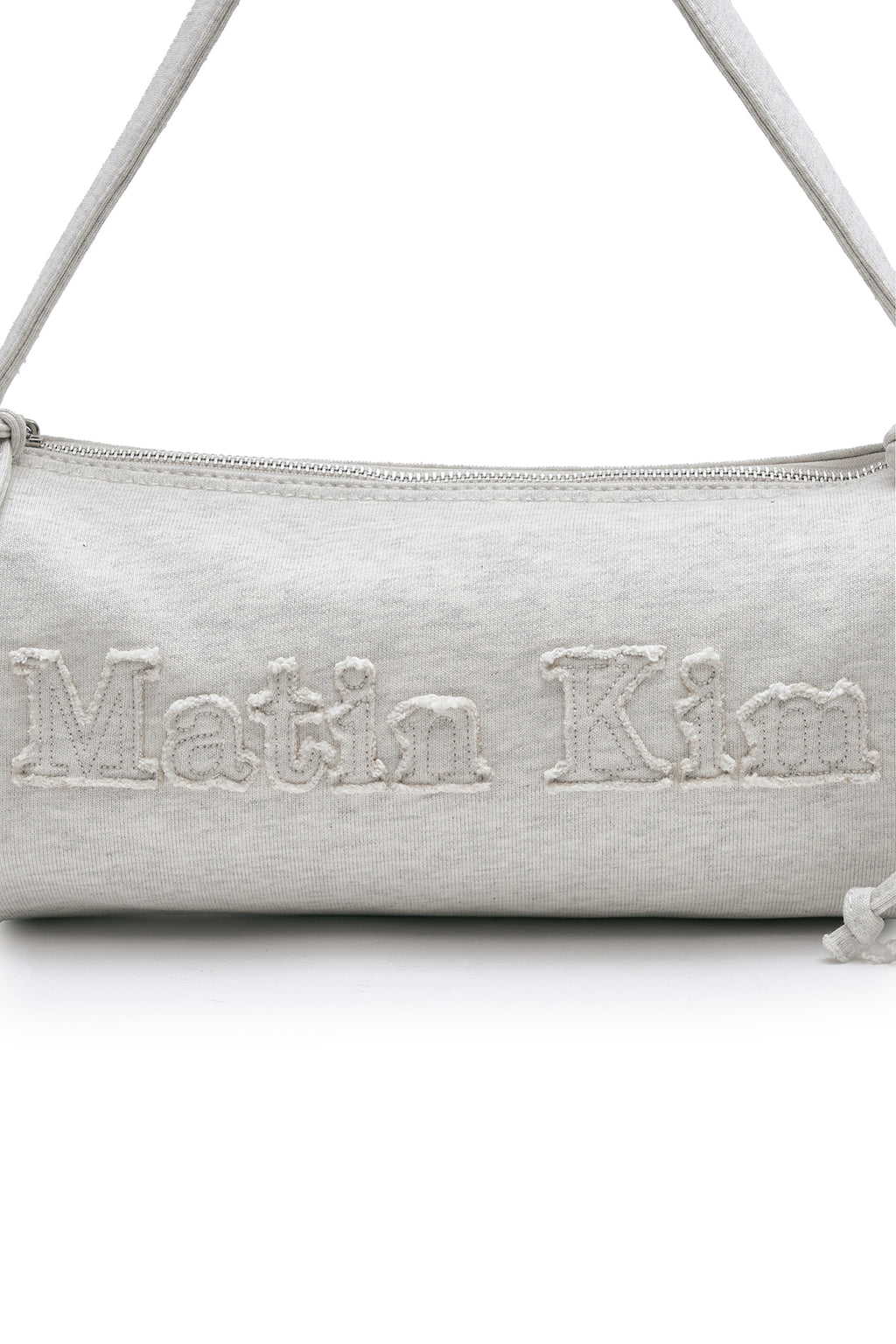 Matinkim Applique Logo Jersey Duffle Bag IN Light Beige
