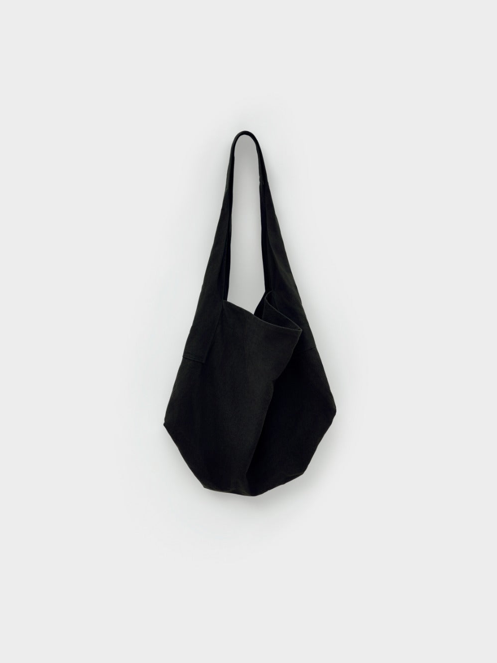 Low Classic Soft Structure Big Cotton Bag Black