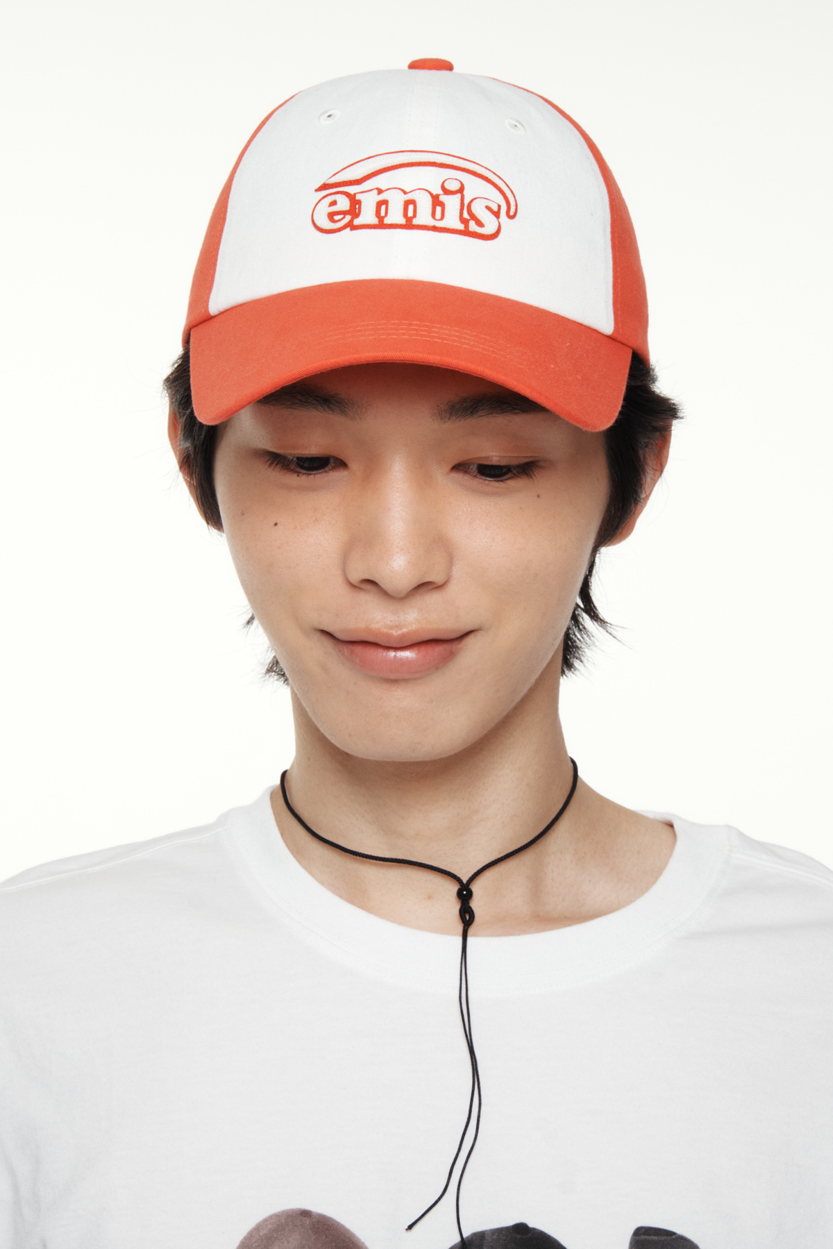 Emis Dual Panel Ball Cap-Red