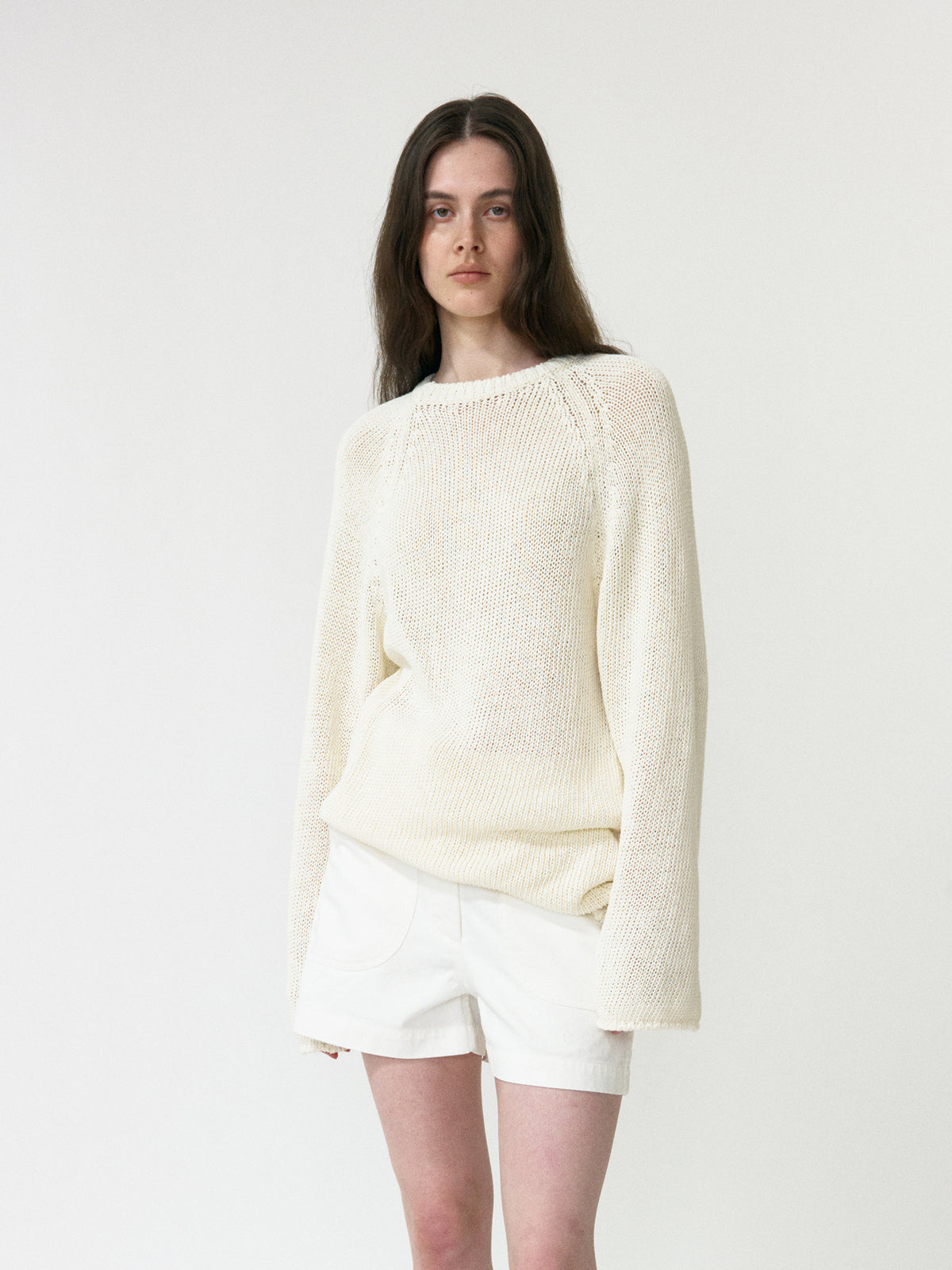 Nothing Written Paper loose fit pullover (Black)