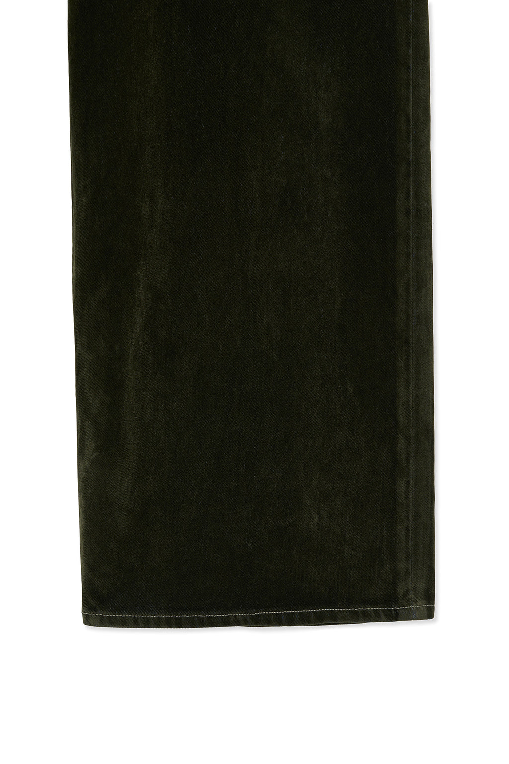 Matinkim Reverse Velvet Wide Denim Pants IN Khaki
