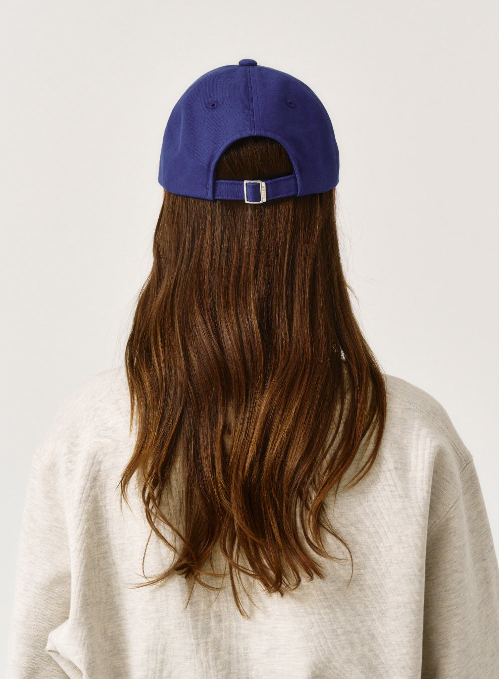 [satur] Vintage Casual Applique Ball Cap - Blue