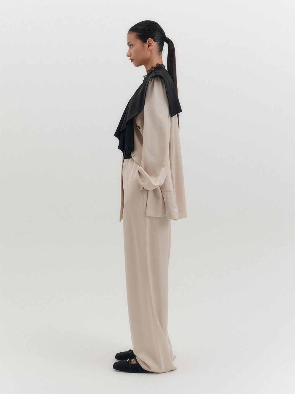 EENK Fluid Wide Pants - Cream