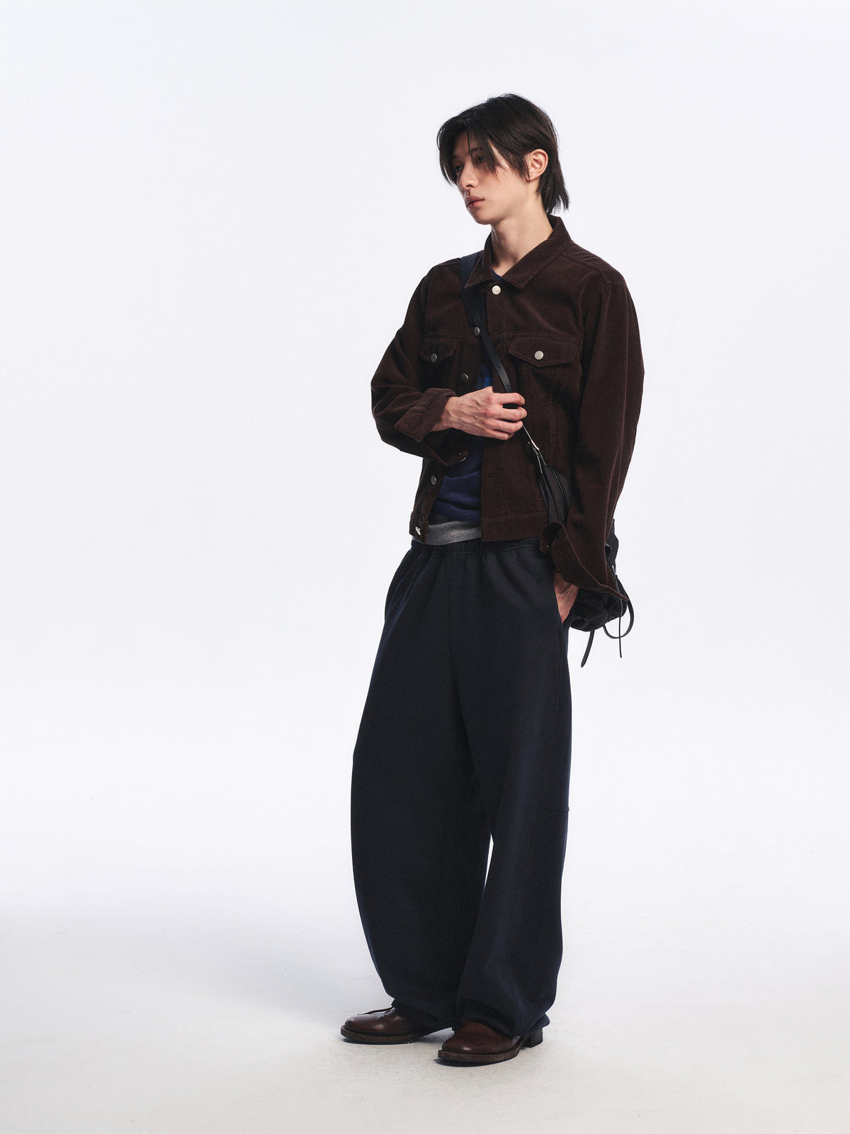 Low Classic Corduroy Trucker Jacket Brown