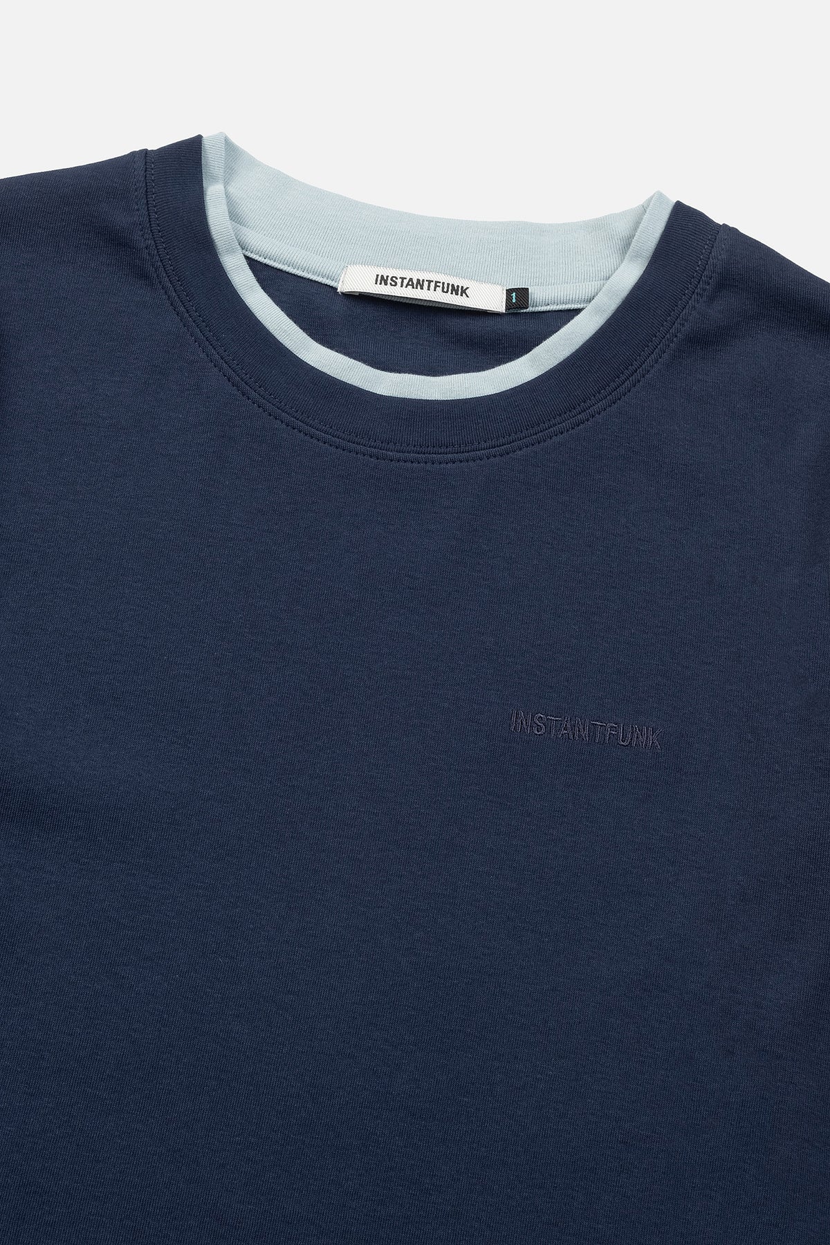 Instantfunk Essential Color Block Tee - Navy