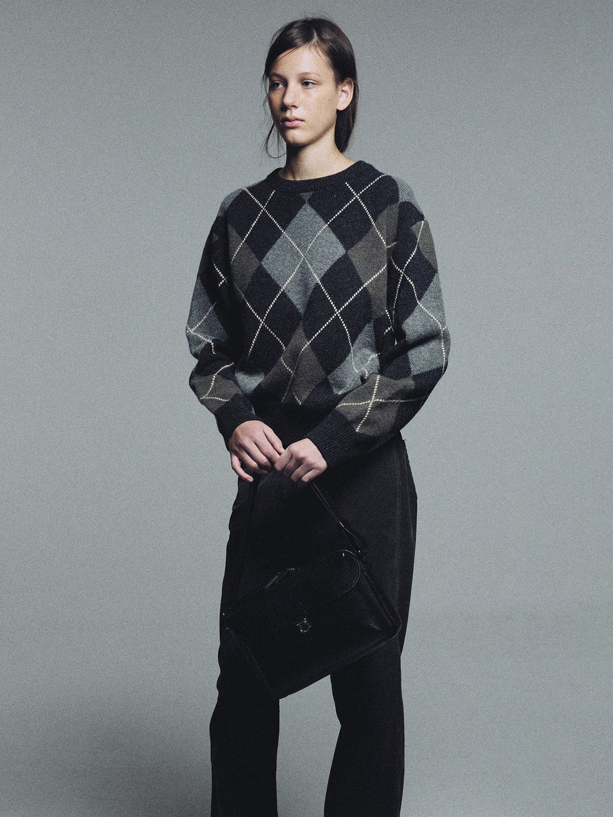 Nothing Written Marais argyle knit (Gray palette)