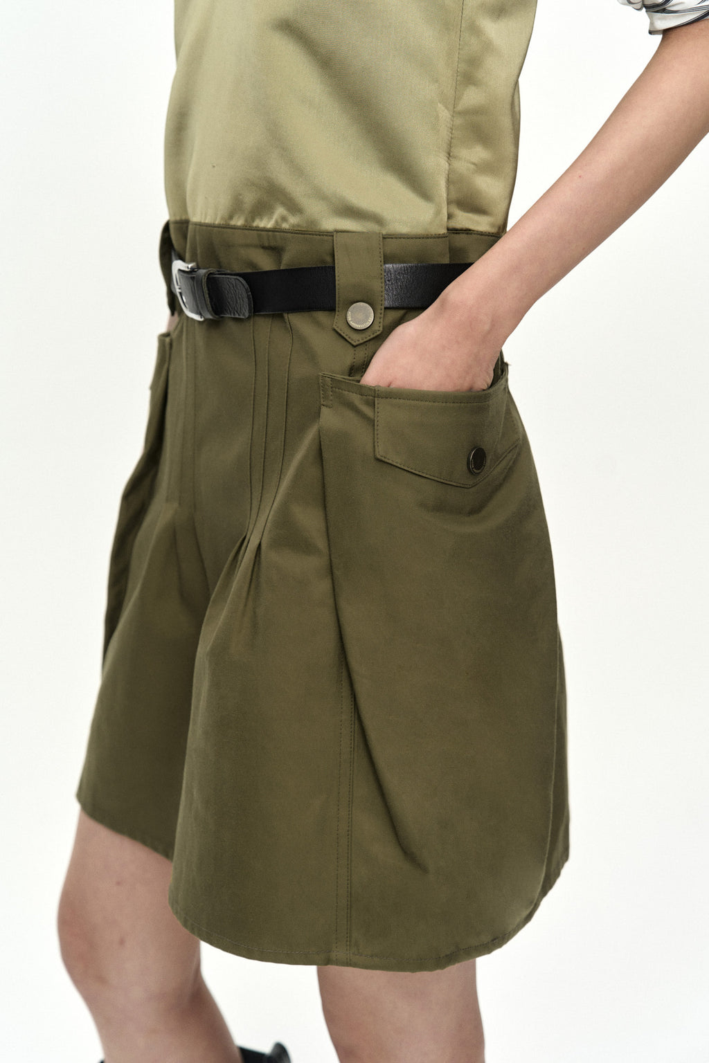 Andersson Bell Lace Bra Printed Cargo Dress