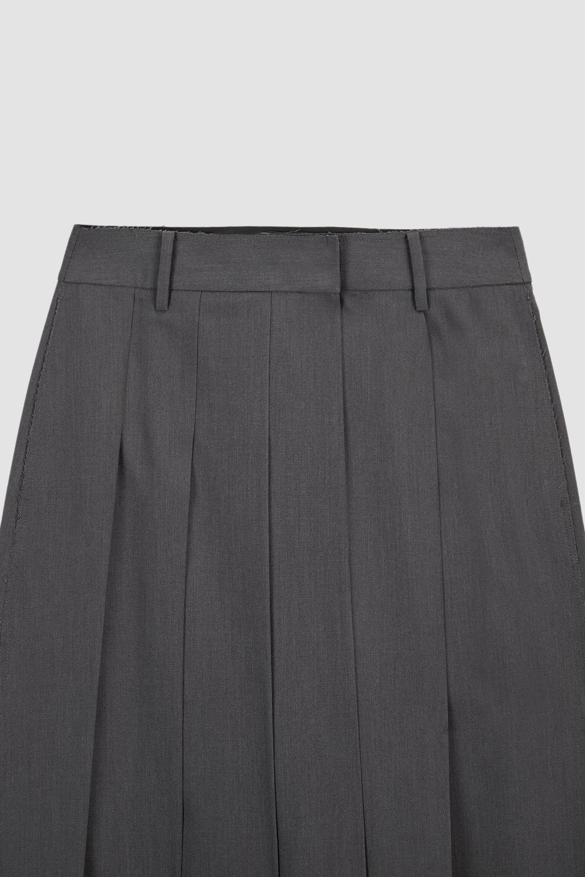 Matinkim Unbalance Pleats Pants IN Charcoal