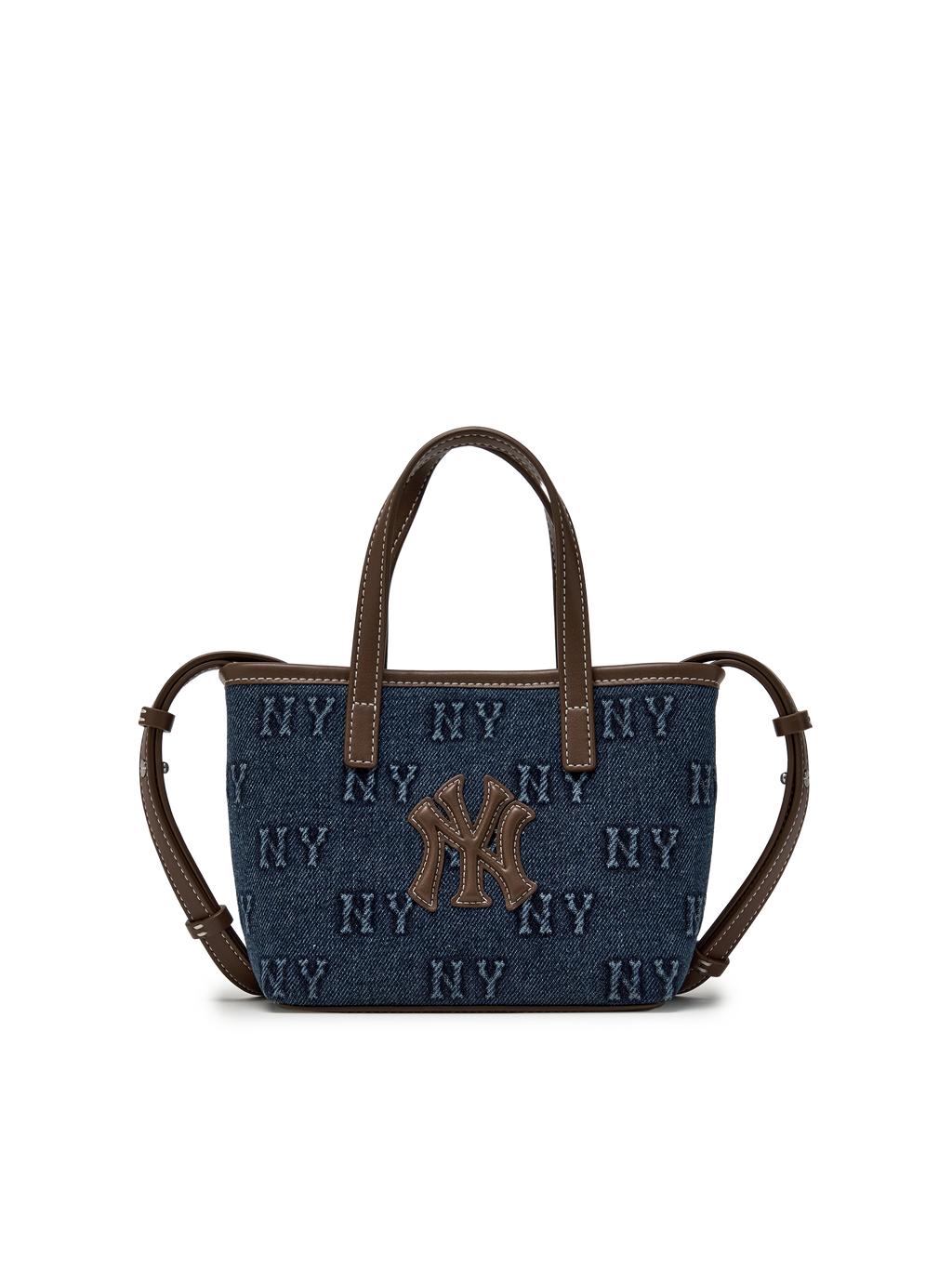 MLB Korea Classic Monogram Denim Embo Mini Cross Bag