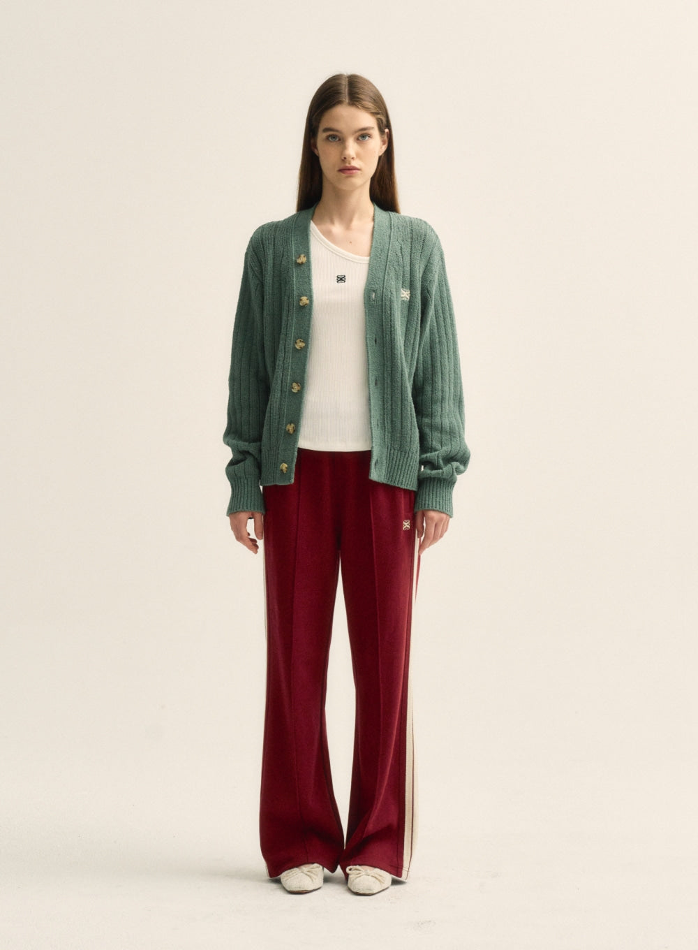 [satur] (W) Lawton All Day Track Pants - Burgundy