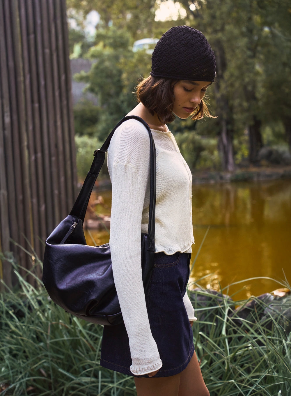 [satur] Orta Shoulder Bag - Black