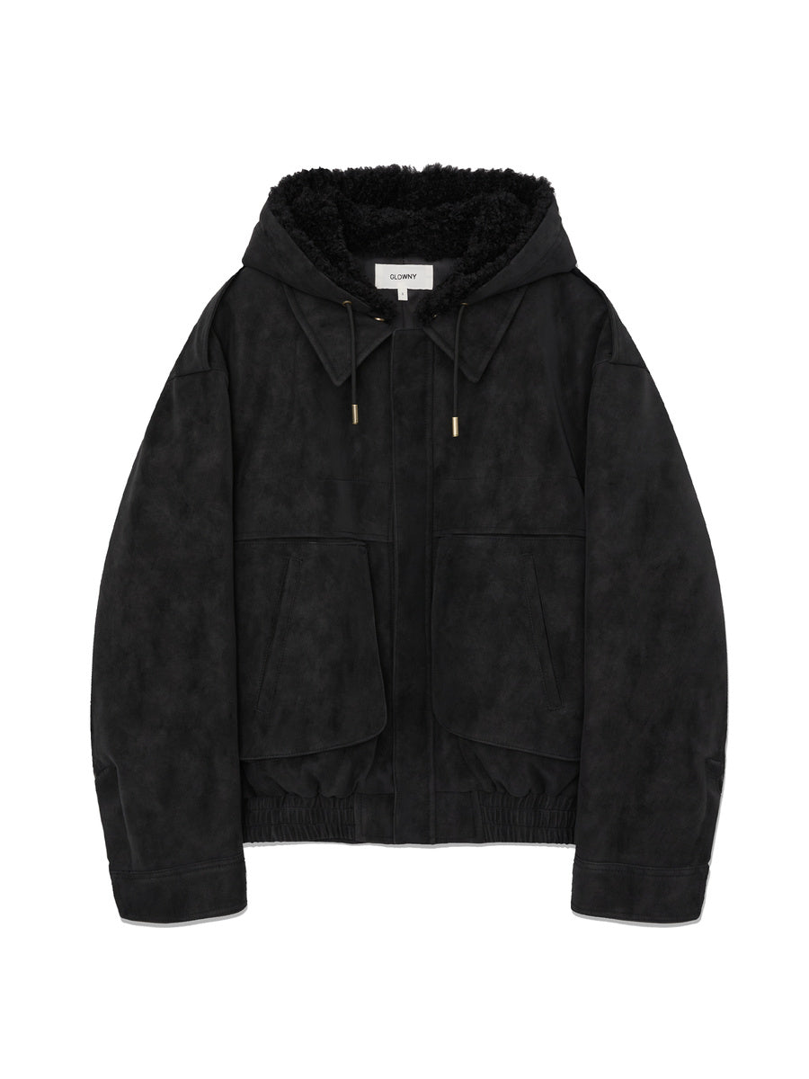 GLOWNY G Matte Suede Jumper (Black)