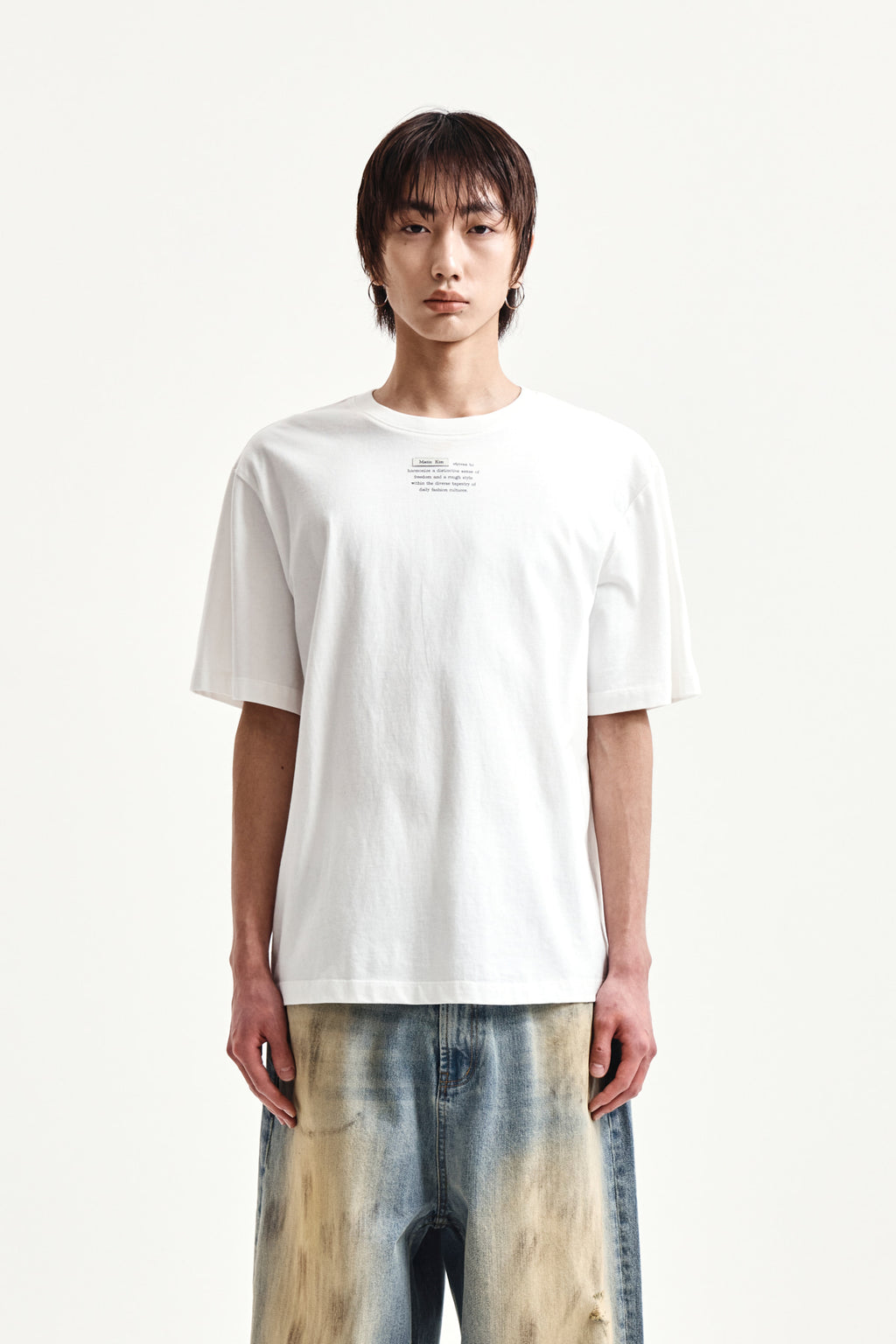 Matinkim Label Point Lettering Top IN White