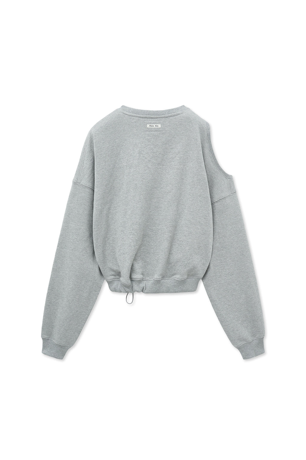 [matinkim] SHOULDER HOLE SWEATSHIRT IN GREY