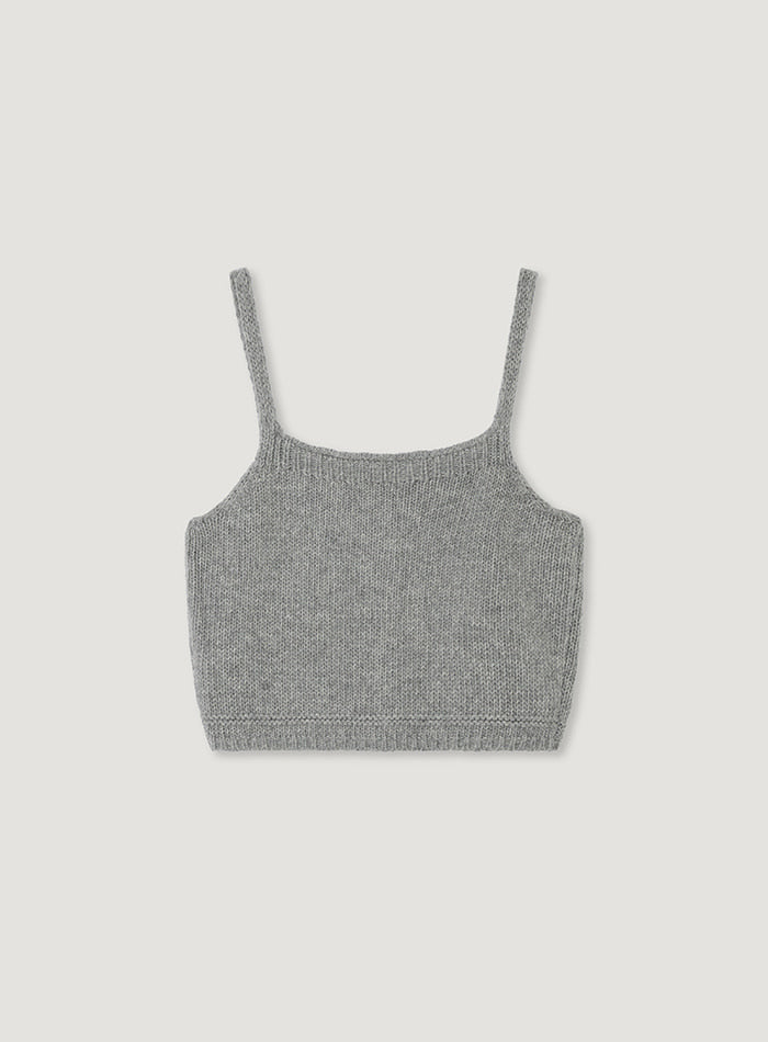 Mango Maniplease Hen Bustier Knit Grey