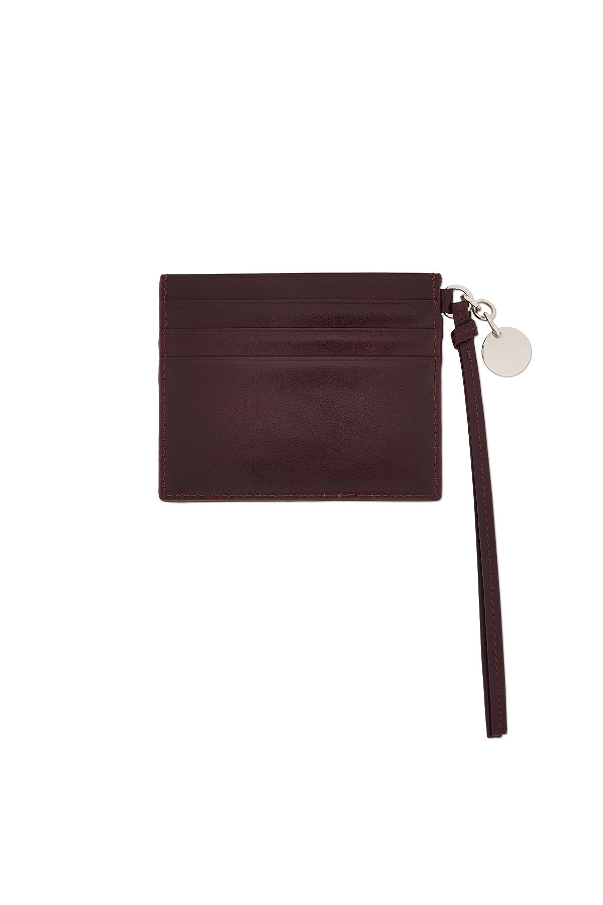 Matinkim Steel Logo Rivet Card Wallet IN Wine