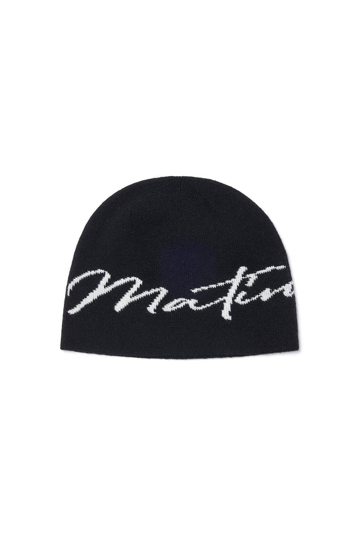 [matinkim] MATIN LOGO SCRIPT BEANIE IN BLACK