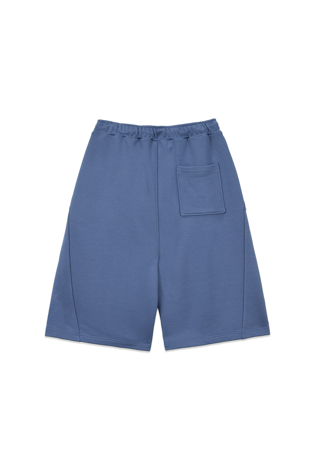 [matinkim] BACK POCKET GLITTER BERMUDA SWEATPANTS FOR WOMEN IN BLUE