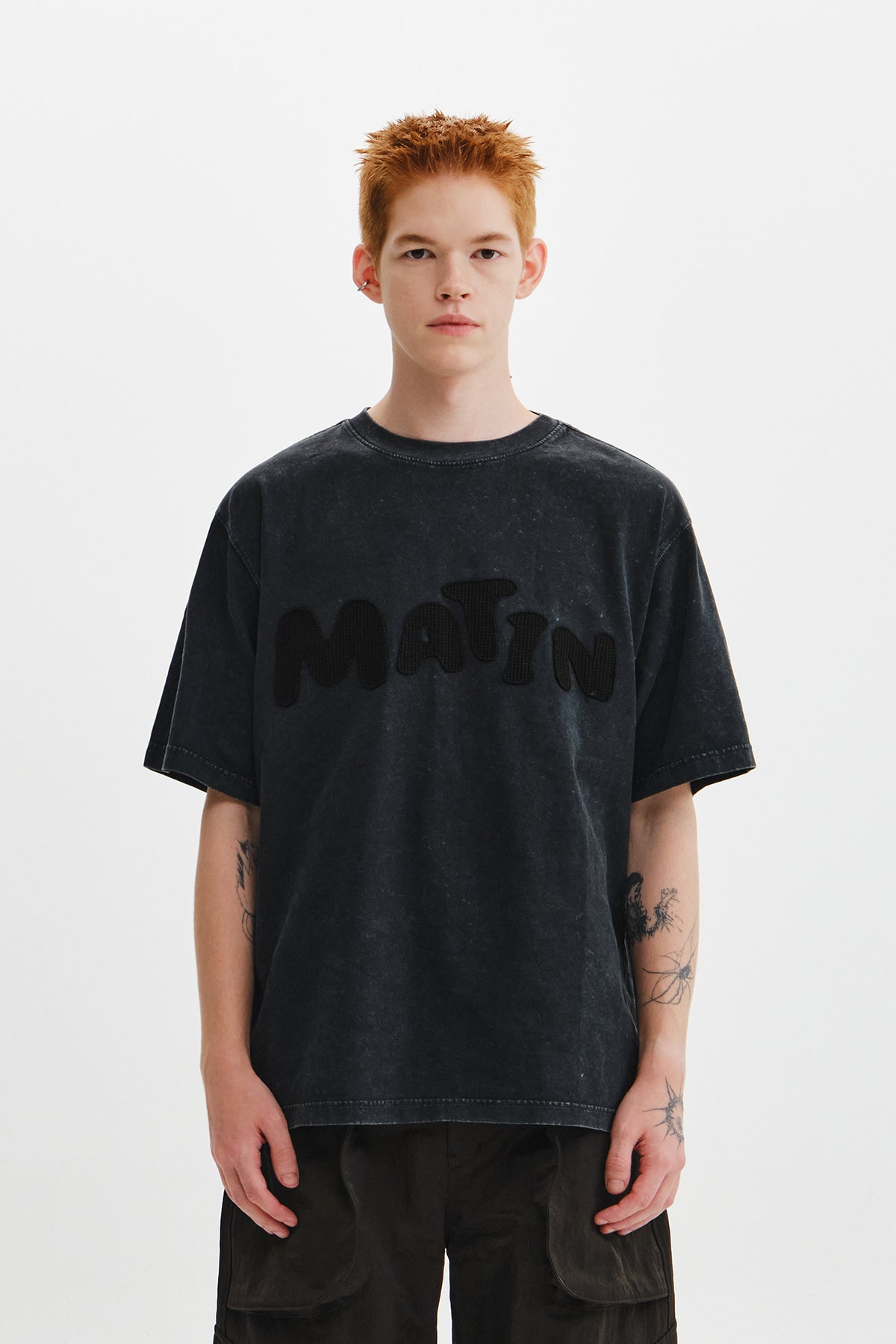 Matinkim Waffle Applique Logo Top IN Charcoal
