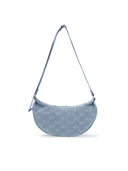 MLB Korea Classic Monogram Denim Vintage Hobo Bag