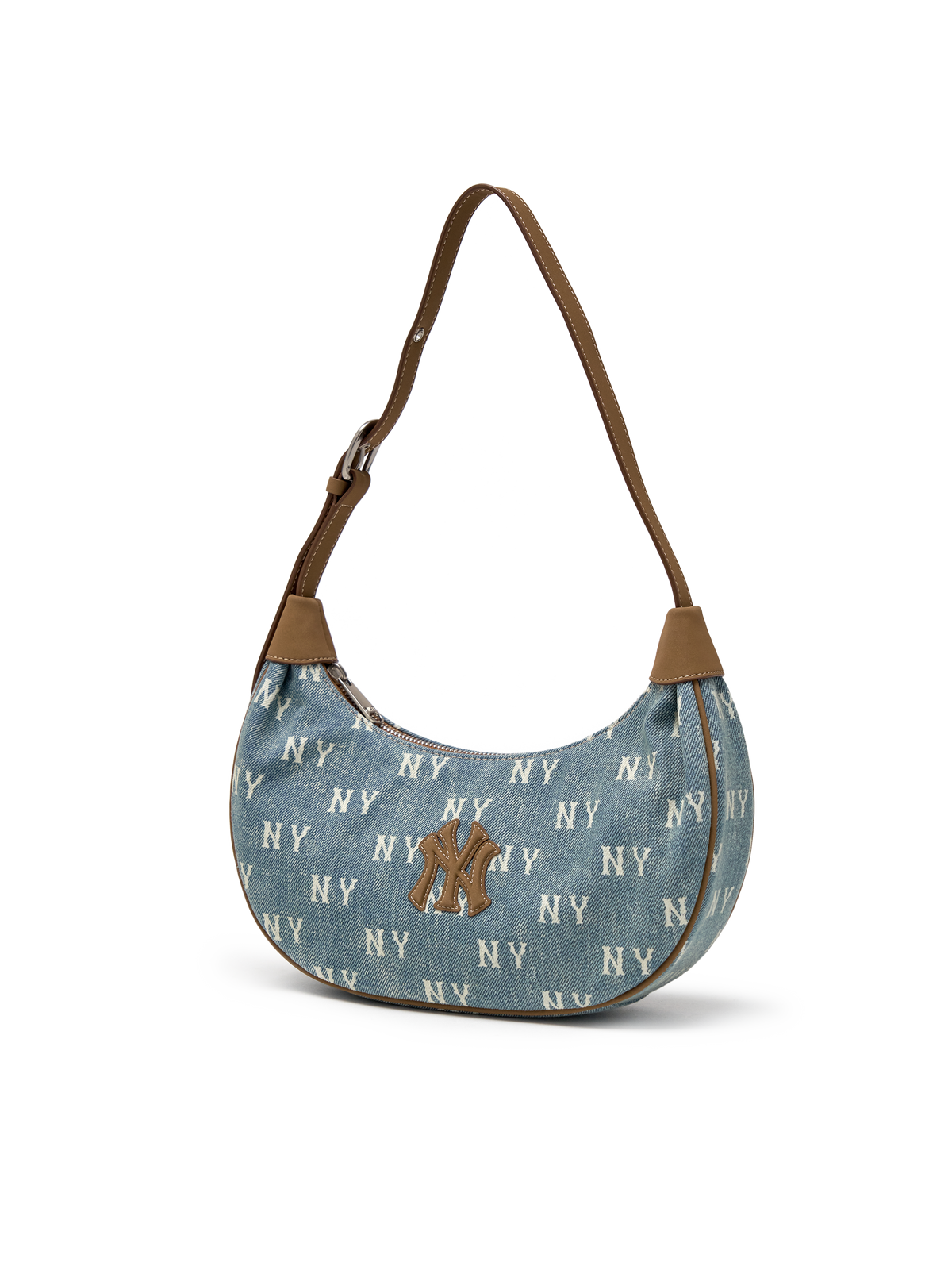 MLB Classic Monogram Vintage Denim Hobo Bag